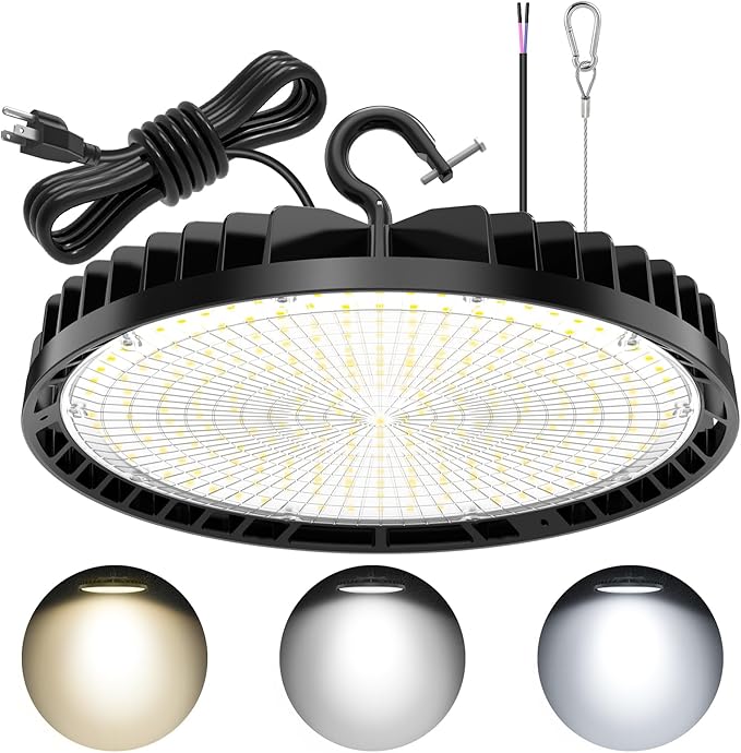 UFO LED High Bay 240W, Selectable Wattage & CCT — LED High Bay Light from Safer Lighting