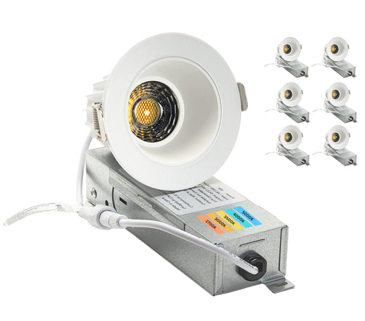 2.5" Anti-Glare LED Downlight 9W, 5CCT